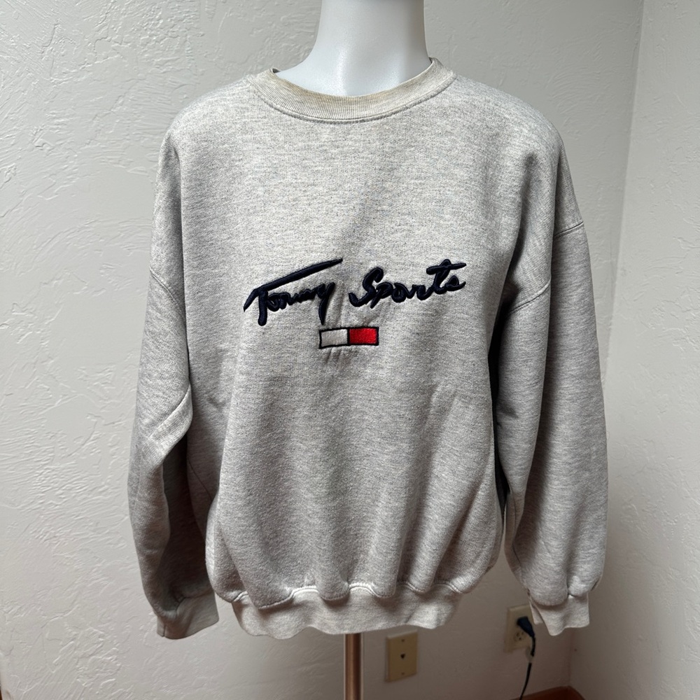 Men's Crewneck Sweater - Light Gray